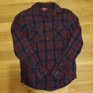 Button down plaid shirt